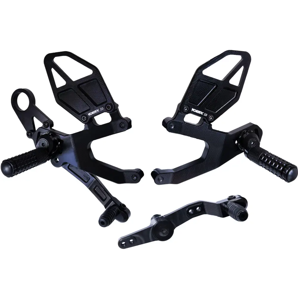 Rear Set Complete Blk Bmw