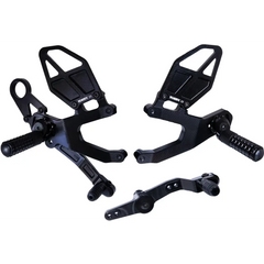 Rear Set Complete Blk Bmw