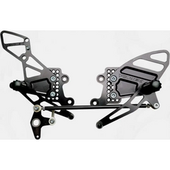 Rear Set Complete Blk Hon