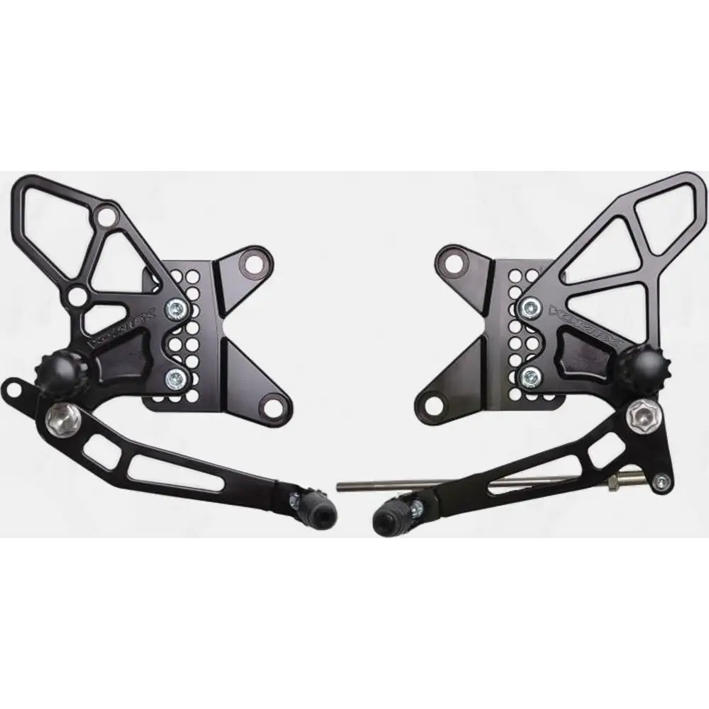 Rear Set Complete Blk Kaw