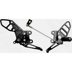 Rear Set Complete Blk Kaw