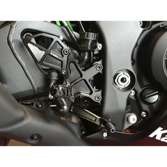 Rear Set Complete Blk Kaw