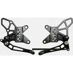 Rear Set Complete Blk Kaw