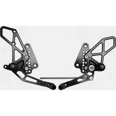 Rear Set Complete Blk Suz