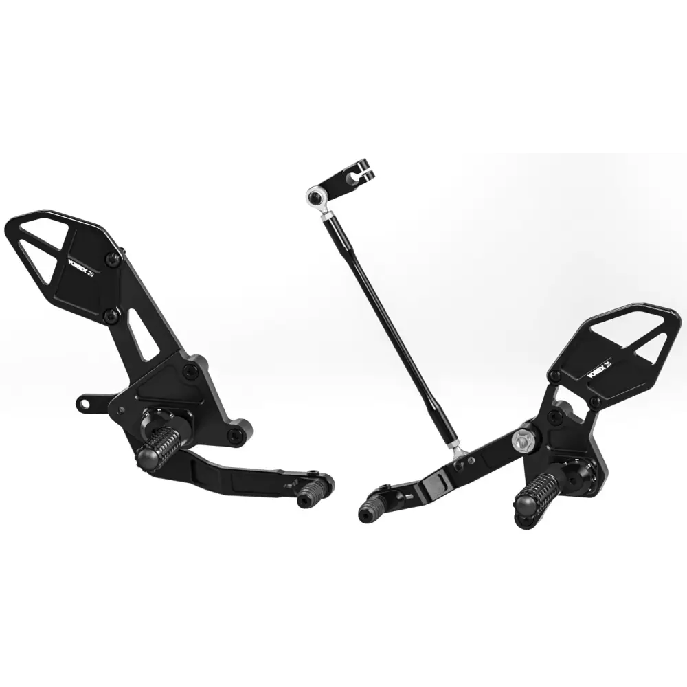 Rear Set Complete Blk Yam