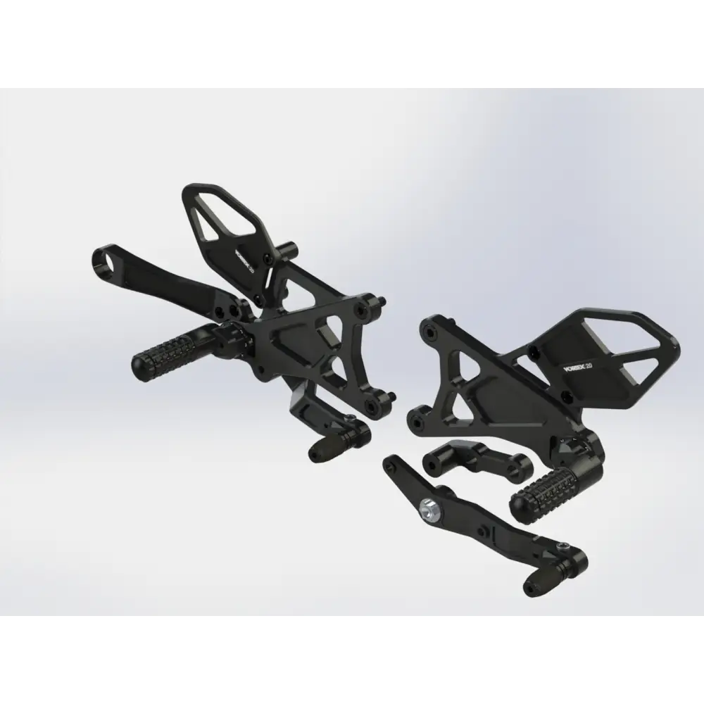 Rear Set Complete Blk Yam