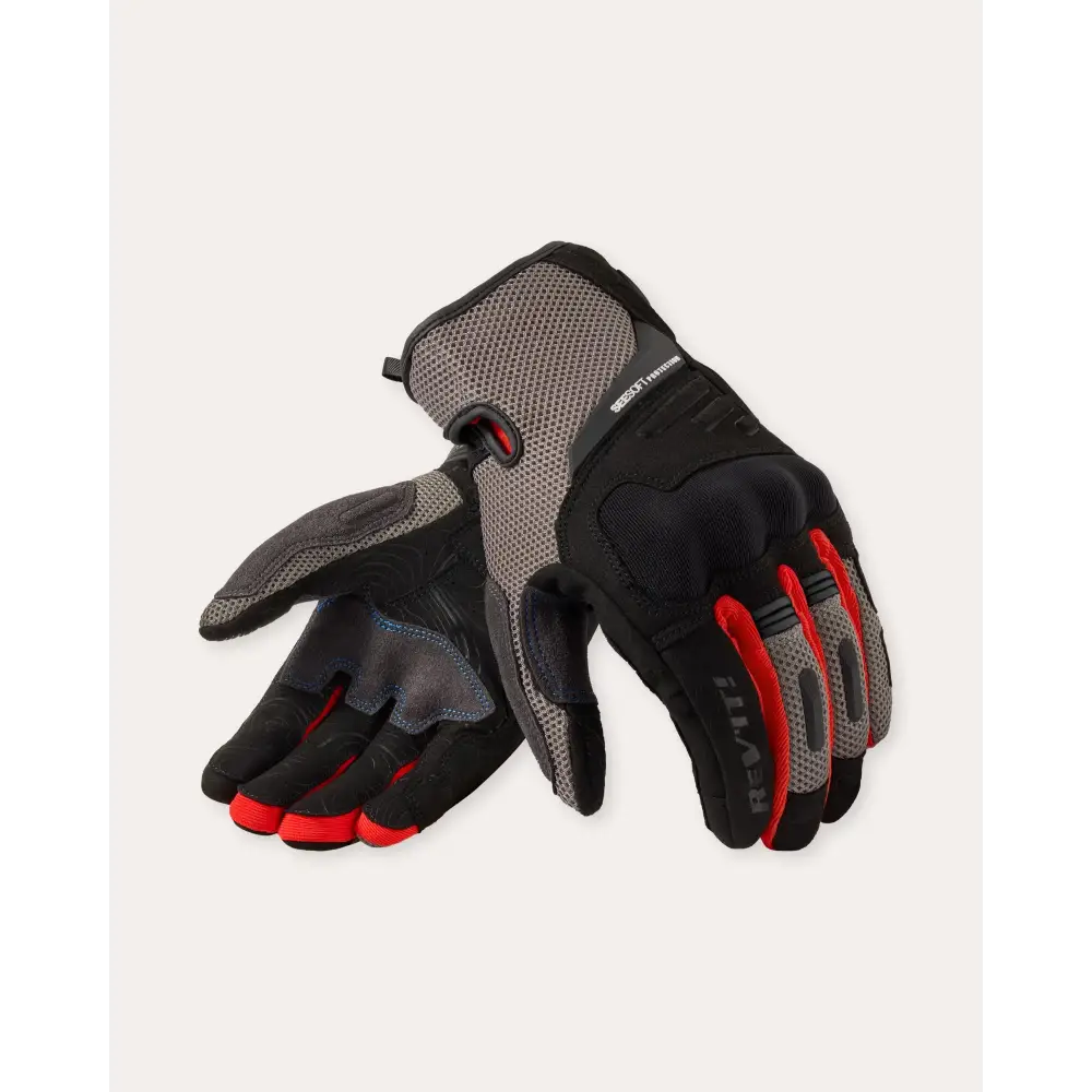 RevIT Gloves Cavern - Grey-Red / S - Gloves