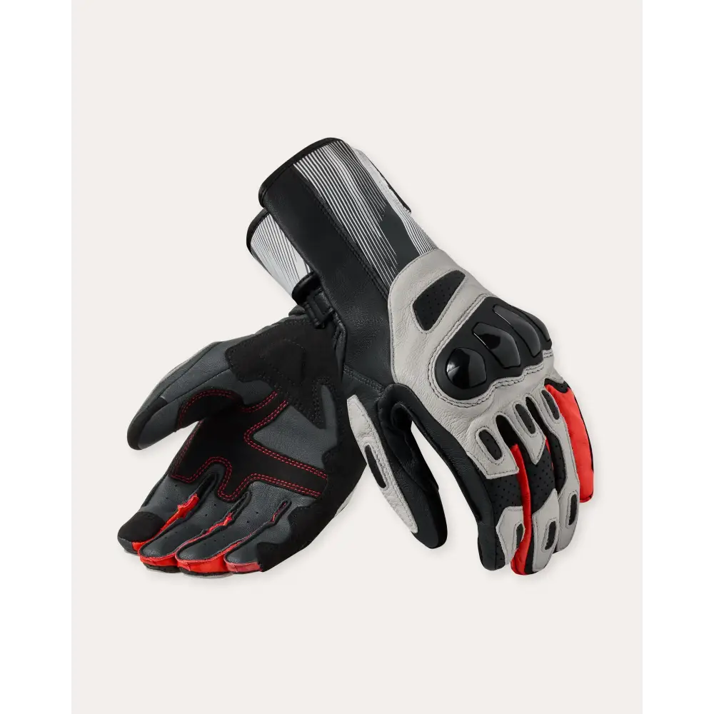 RevIT Gloves Metis 2 - Light Grey-Neon Red / S - Gloves