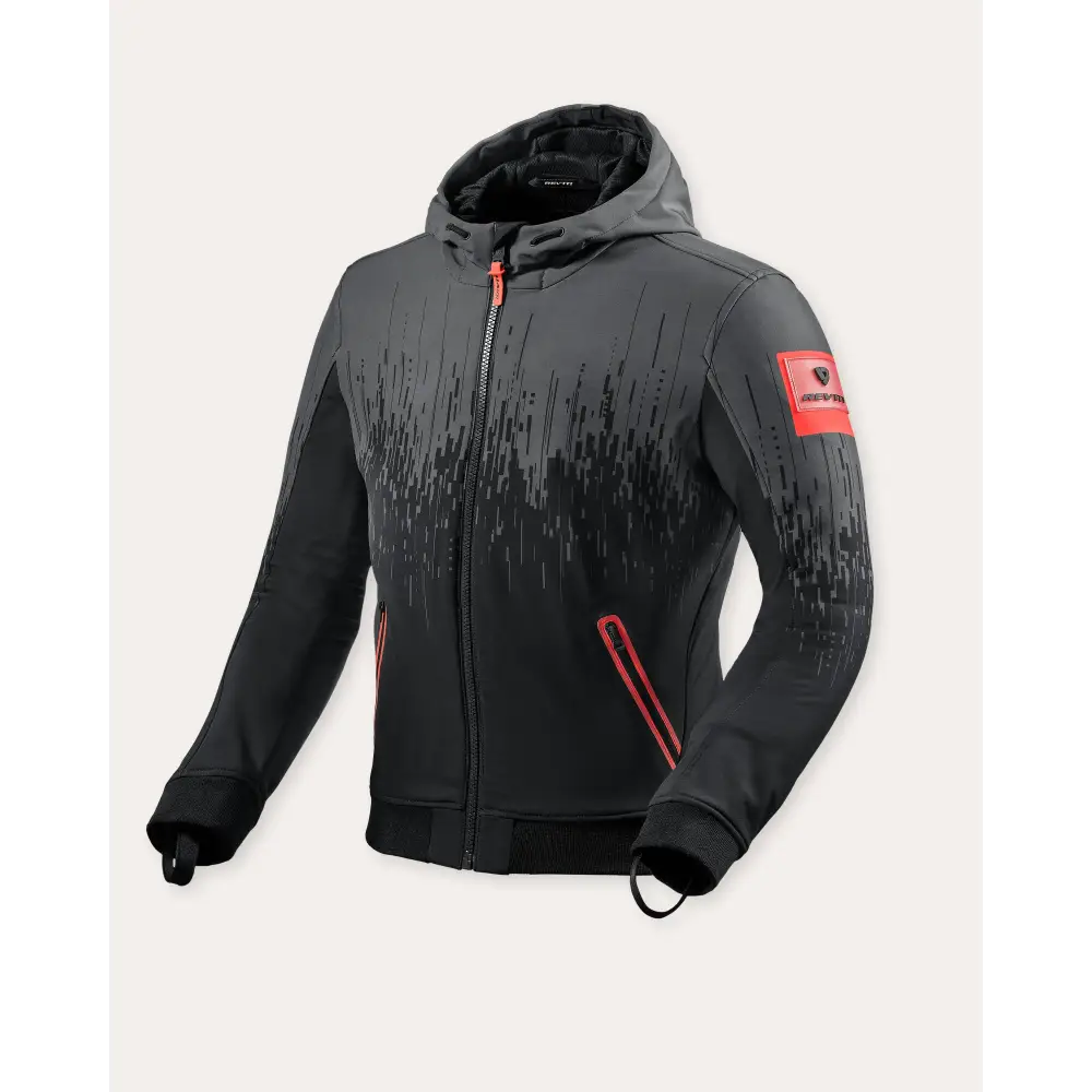 RevIT Jacket Quantum WB - Black-Neon Red / S - Gloves