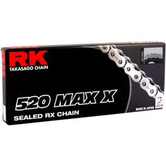 RK 520 - Max X Chain - 150 Links - Black & Chrome 520MAXX-150-BC - Drive Train Group