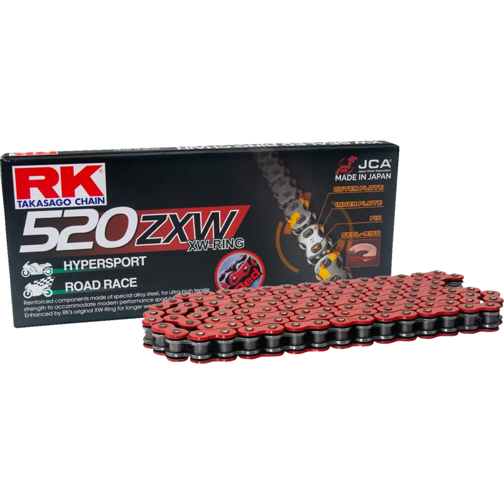 RK 520 ZXW - Drive Chain - 170 Links - Red RR520ZXW-170 - Drive Train Group