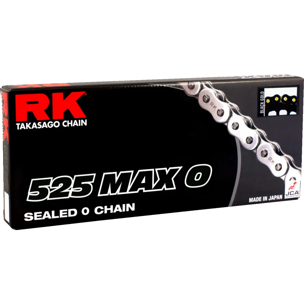 RK 525 Max O - Drive Chain - 120 Links - Black/Gold 525MAXO-120-BG
