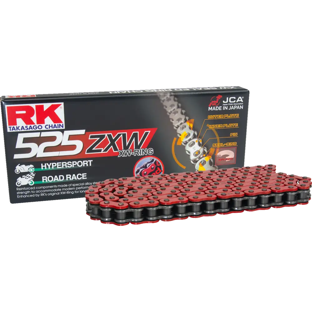 RK 525 ZXW - Drive Chain - 120 Links - Red RR525ZXW-120