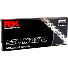 RK 530 Max O - Drive Chain - 130 Links - Black/Chrome 530MAXO-130-BC