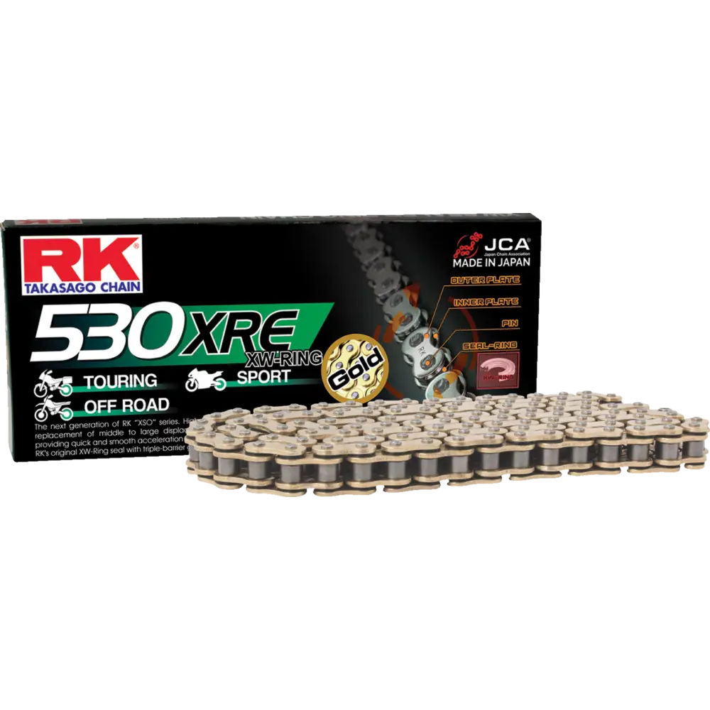 RK 530 XRE - Drive Chain - 130 Links - Gold GB530XRE-130