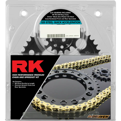RK Chain and Sprocket Kit - Quick Acceleration - Natural - Kawasaki ZX-10R '08-'10 2108-089PX
