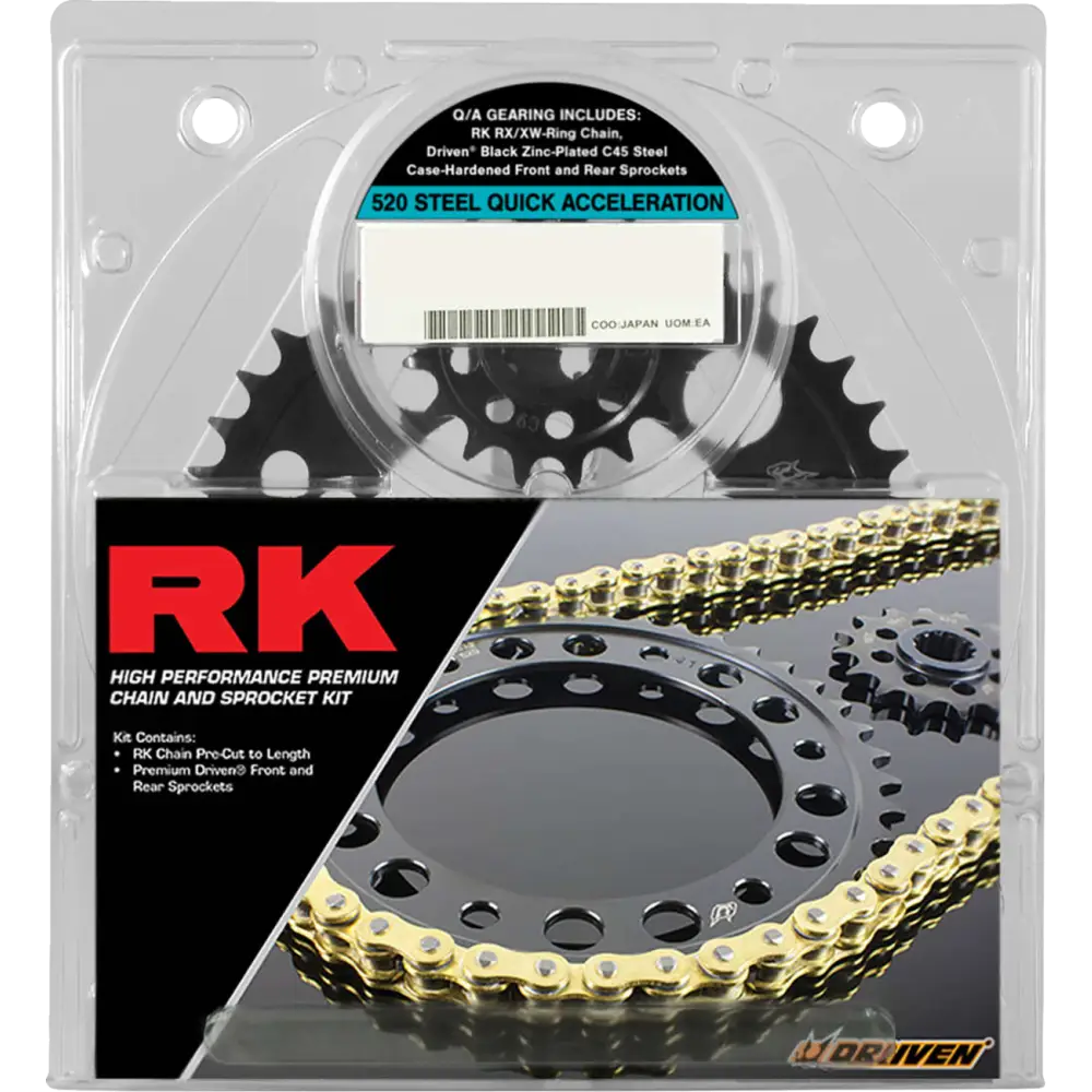 RK Chain and Sprocket Kit - Quick Acceleration - YZF-R7 - Gold 4068-159PG