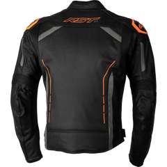 S1 Ce Jacket Blk/Gry/Neon Org Leather Sm