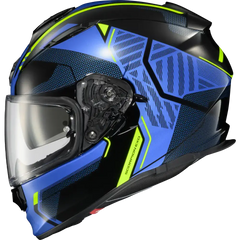 Ryzer Full Face Helmet Switch Blue/Hi Viz 2x