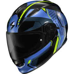 Ryzer Full Face Helmet Switch Blue/Hi Viz 2x