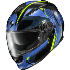 Ryzer Full Face Helmet Switch Blue/Hi Viz 2x