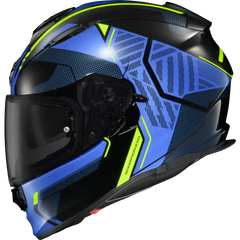 Ryzer Full Face Helmet Switch Blue/Hi Viz 2x