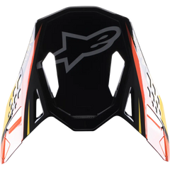 S M10 Carbon Meta2 Visor Black/Yellow/Orange Glossy