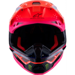 S M10 Deegan Helmet Orng Flo/Prpl/Pnk Fluo Sm