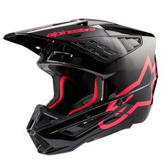 S M5 Corp Helmet Black/Diva Pink Glossy 2x