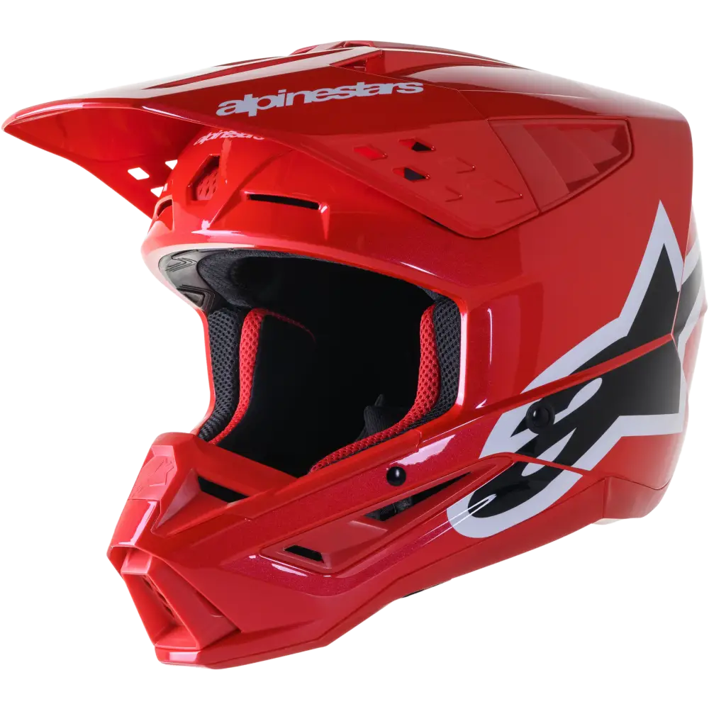 S M5 Corp Helmet Bright Red Glossy Xs