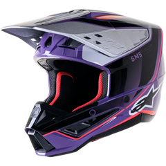 S M5 Sail Helmet Violet/Blk/Slvr Glossy Xs