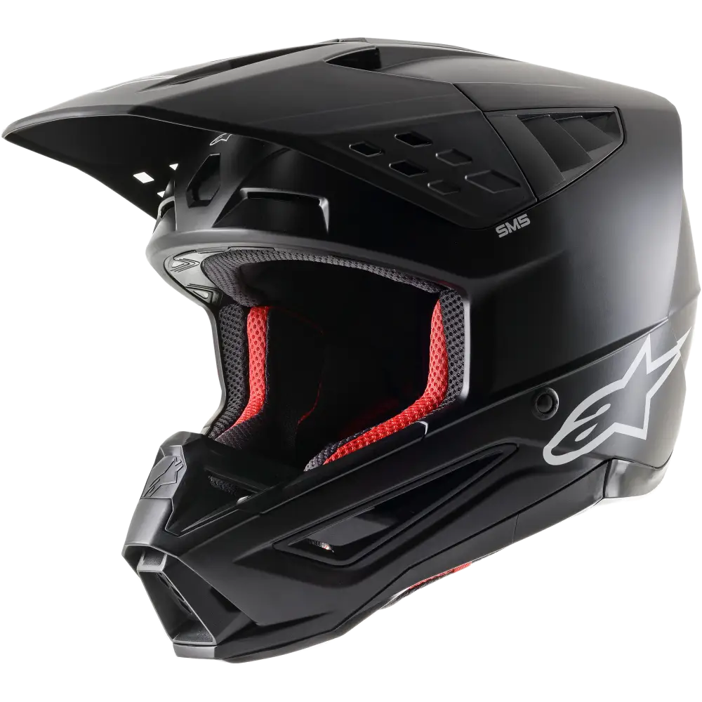 S M5 Solid Helmet Black Matt Md