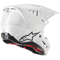 S M5 Solid Helmet White Glossy Xl