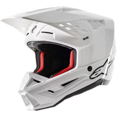 S M5 Solid Helmet White Glossy Xl