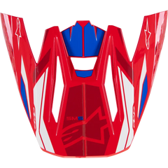 S M5 Visor Action 2 Bright Red/Blue Glossy