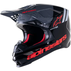 S M8 Radium 2 Helmet Black/Neon Red Sm