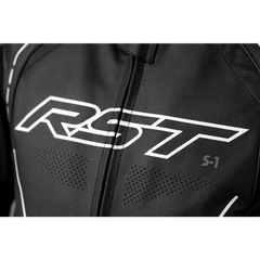 S1 Ce Jacket Black/Black/White Leather Xs