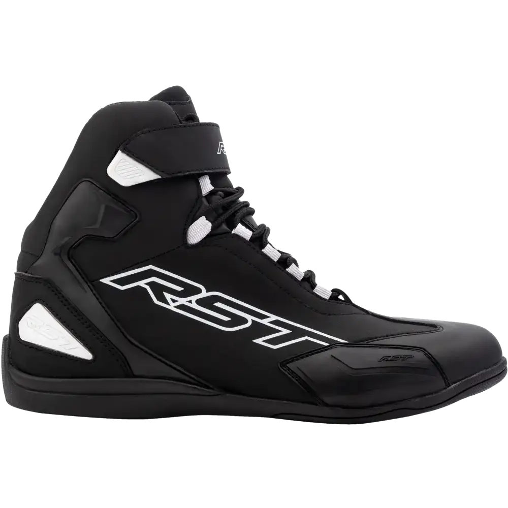 Sabre Moto Shoe Ce Boot Black / Black / White Sz 7