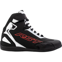 Sabre Moto Shoe Ce Boot Black / White / Red Sz 7