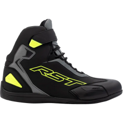 Sabre Moto Shoe Ce Boot Blk/Gry/Flo Yellow Sz 8