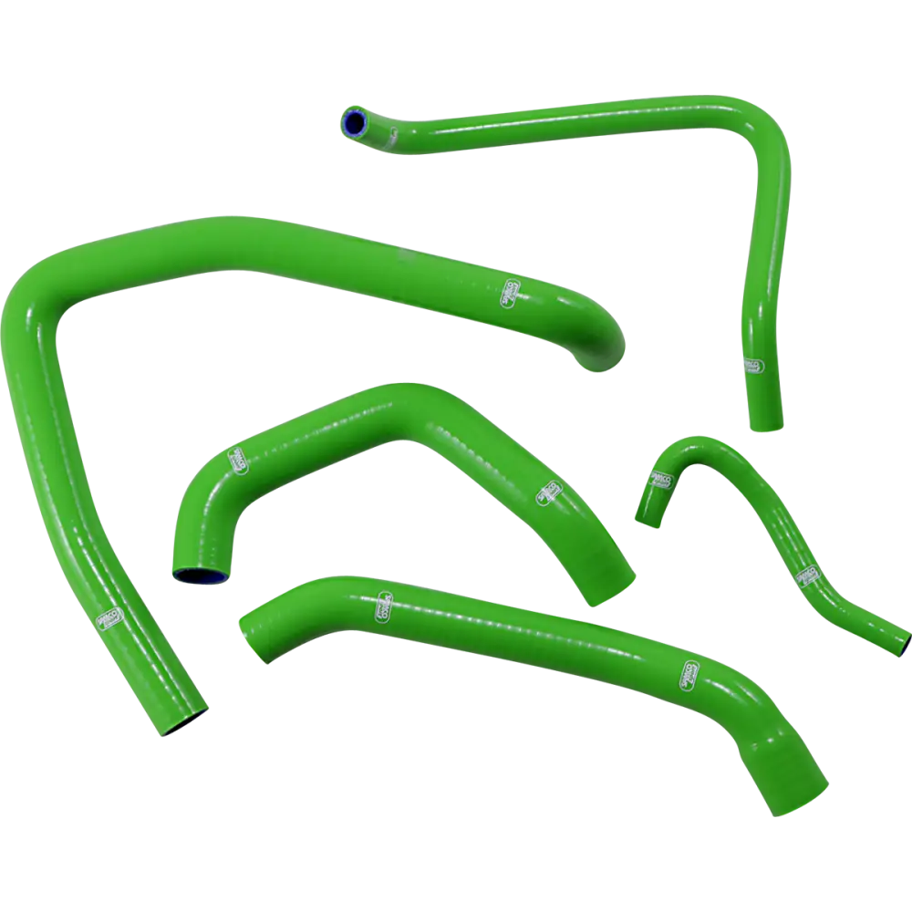 SAMCO SPORT Radiator Hose Kit - Green - Kawasaki KAW-72GN - Radiator Group