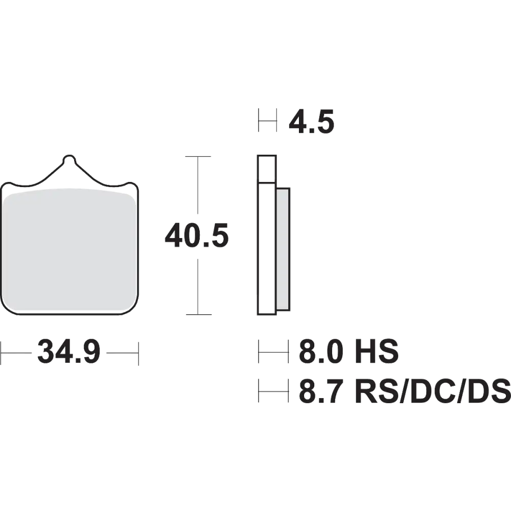SBS Dual Carbon Brake Pads - BMW 870DC