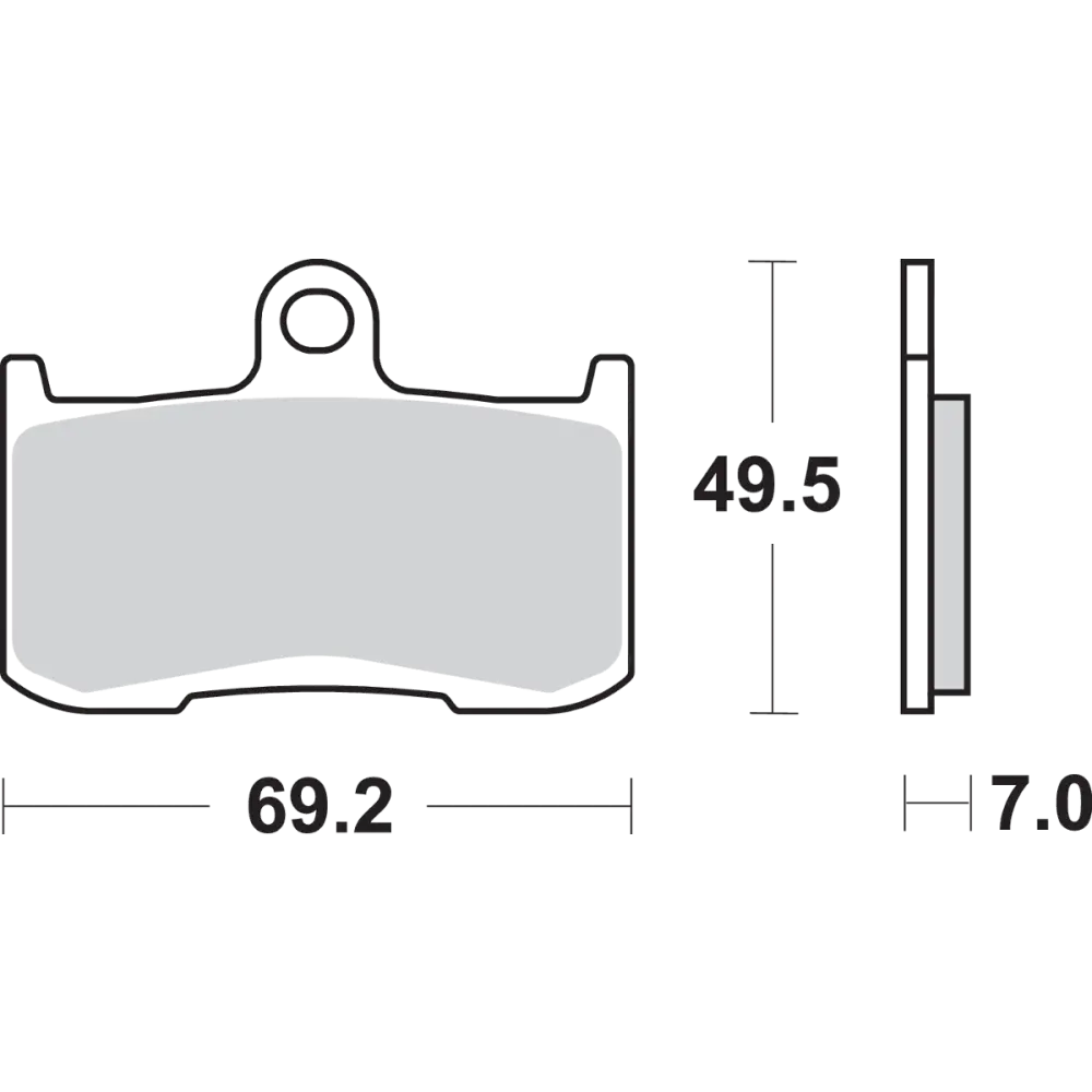 SBS Dual Carbon Brake Pads - NSR250R 782DC