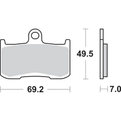SBS Dual Carbon Brake Pads - NSR250R 782DC