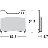 SBS HS Brake Pads - XV 750 Virago - 555HS 555HS