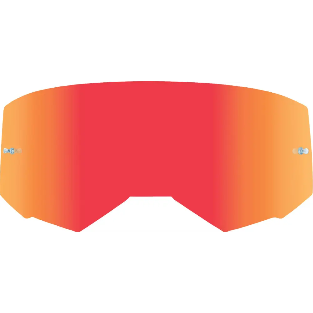 Single Lens W/Post Adult Red Mirror/Clear