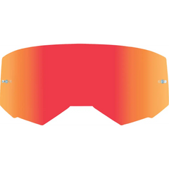 Single Lens W/Post Adult Red Mirror/Clear