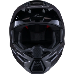 Sm3 Solid Helmet Black Glossy Lg