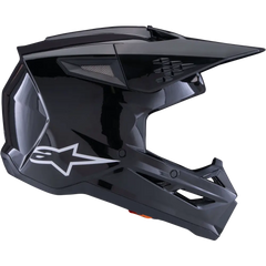 Sm3 Solid Helmet Black Glossy Xs