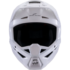 Sm3 Solid Helmet White Glossy Md